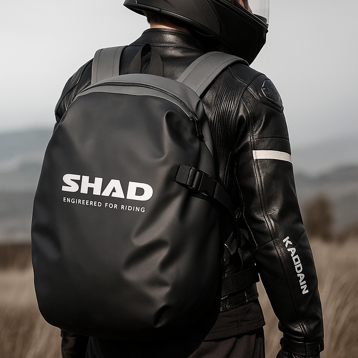 Waterproof Motorcycle Bag wearing a Bike Rider!