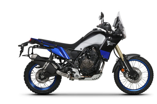 4P System side mounts on Yamaha Tenere 700 / Rally - Providing strong structure for adventure trips.