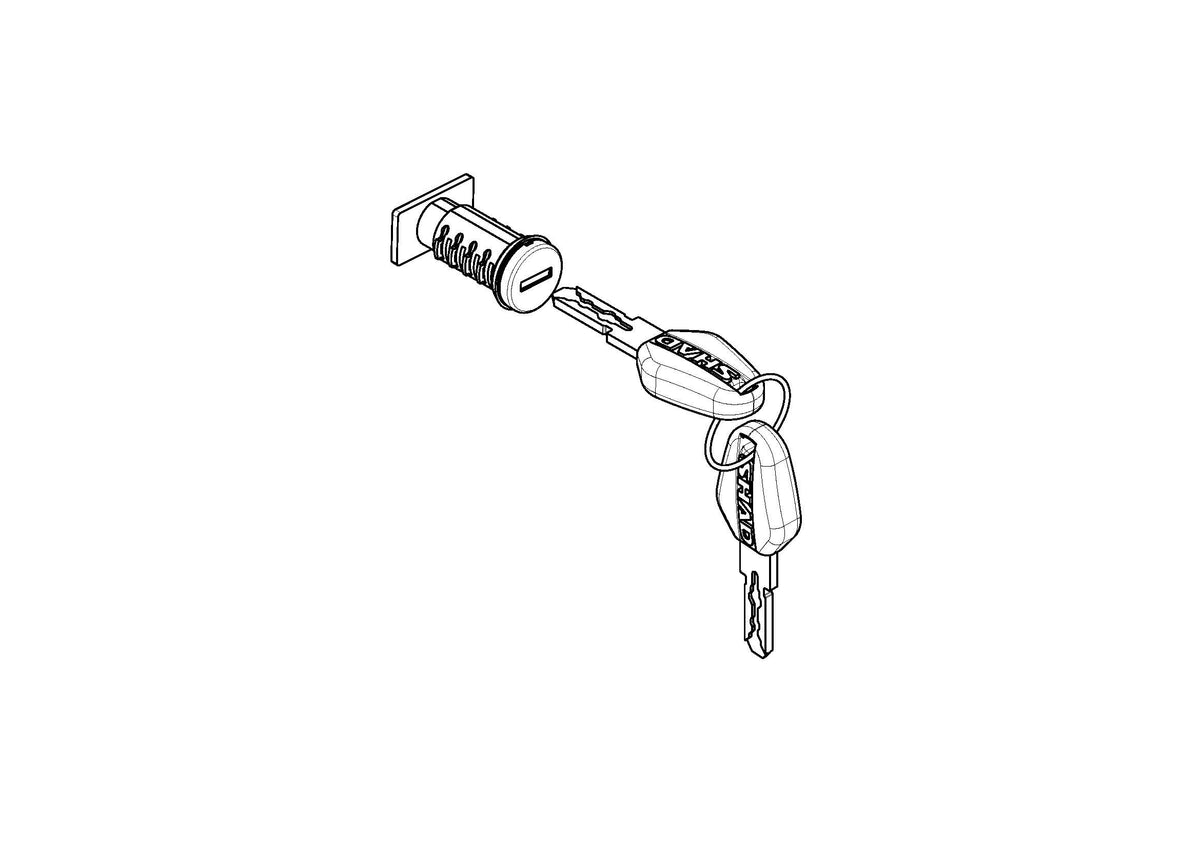 Lock Kit Keys Terra Top Case — SHAD USA