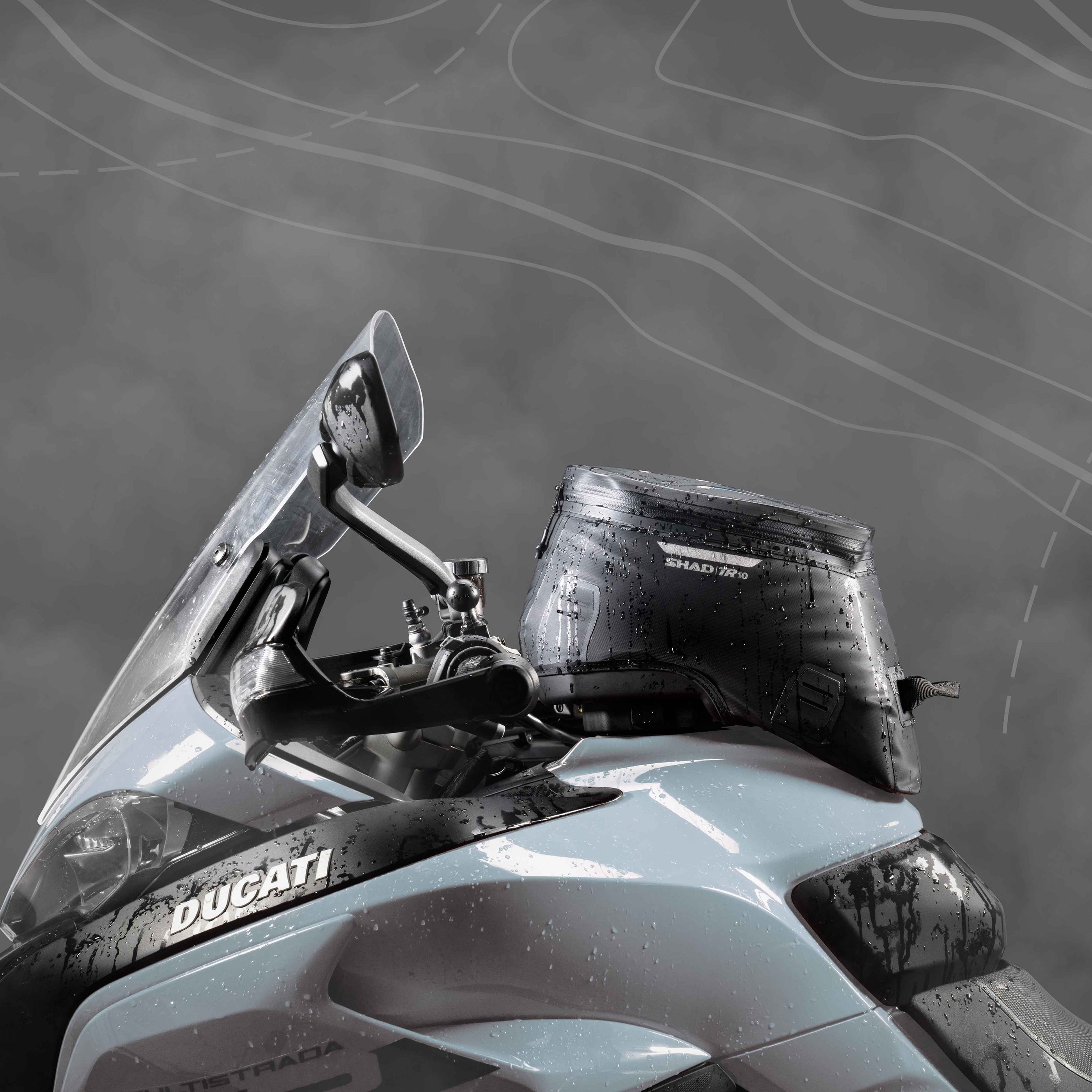 TR10 Waterproof Tank Bag | Secure & Quick Click System | SHAD USA