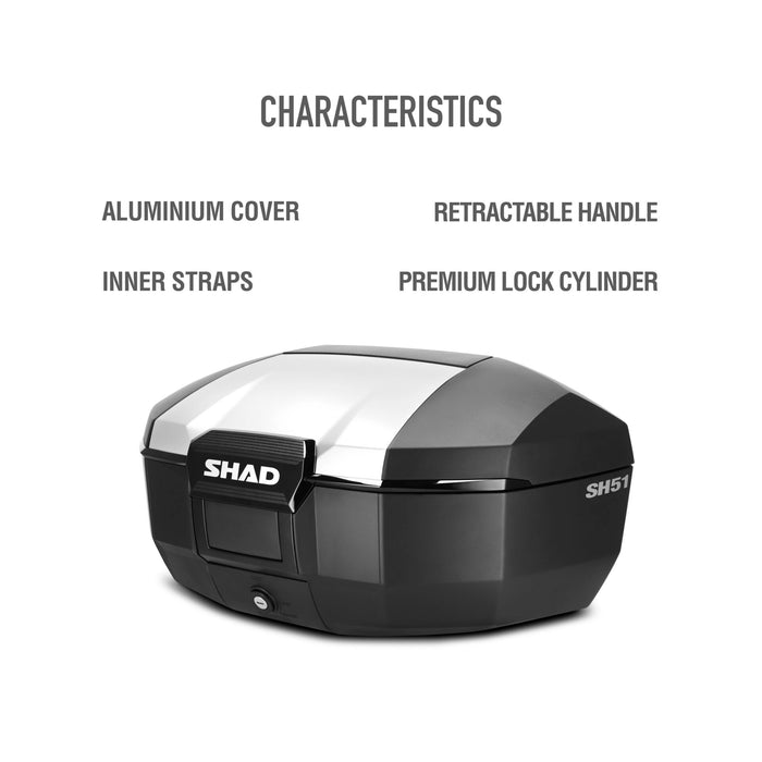 Top Case SH51 ALUMINUM