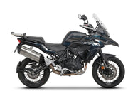 Sleek and discrete top mount on Benelli TRK 502X - Ideal for Motorcycle Travel.
