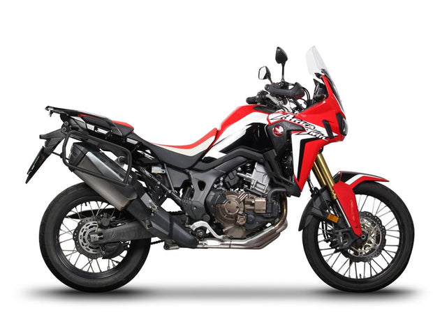 4P System side mounts on Honda Africa Twin CRF1000L - Providing strong structure.