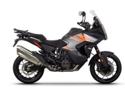 Sleek top mount on KTM 1290 Super Adventure R/T - Ideal for Motorcycle Travel.